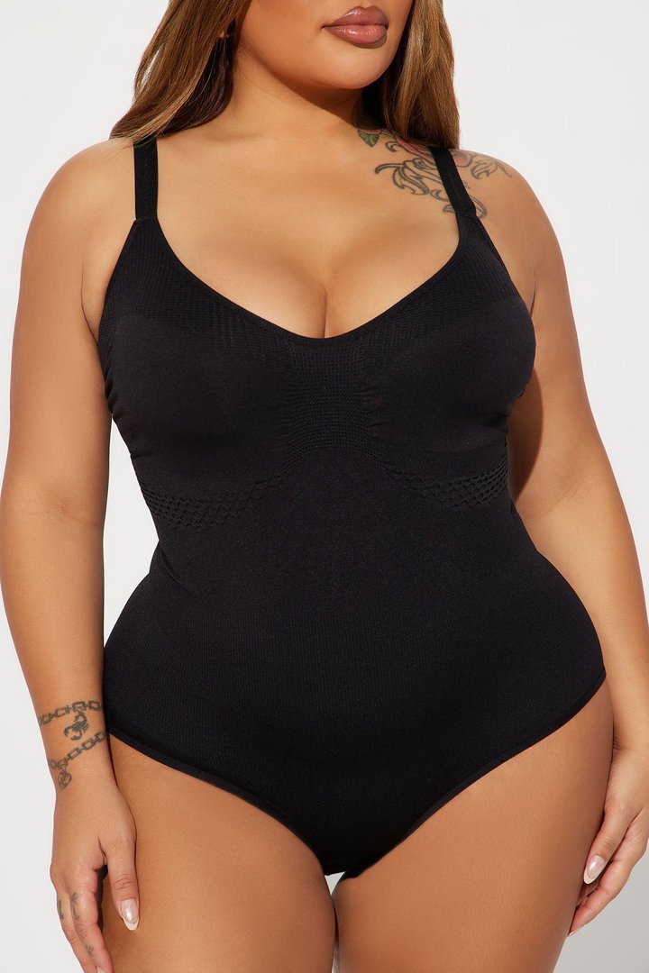 Snatched Body Shapewear Bodysuit - Black