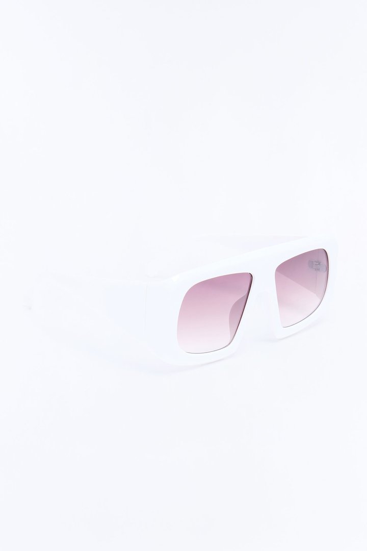Midnight Glare Sunglasses - White