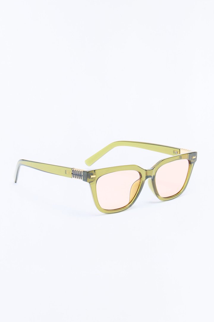Hotter Than August Sunglasses - Green/combo