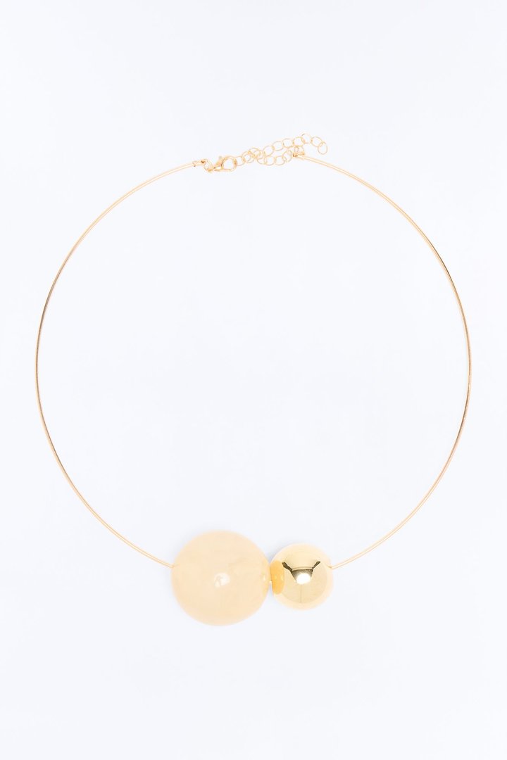 Pearl Please Choker Necklace - Gold/combo