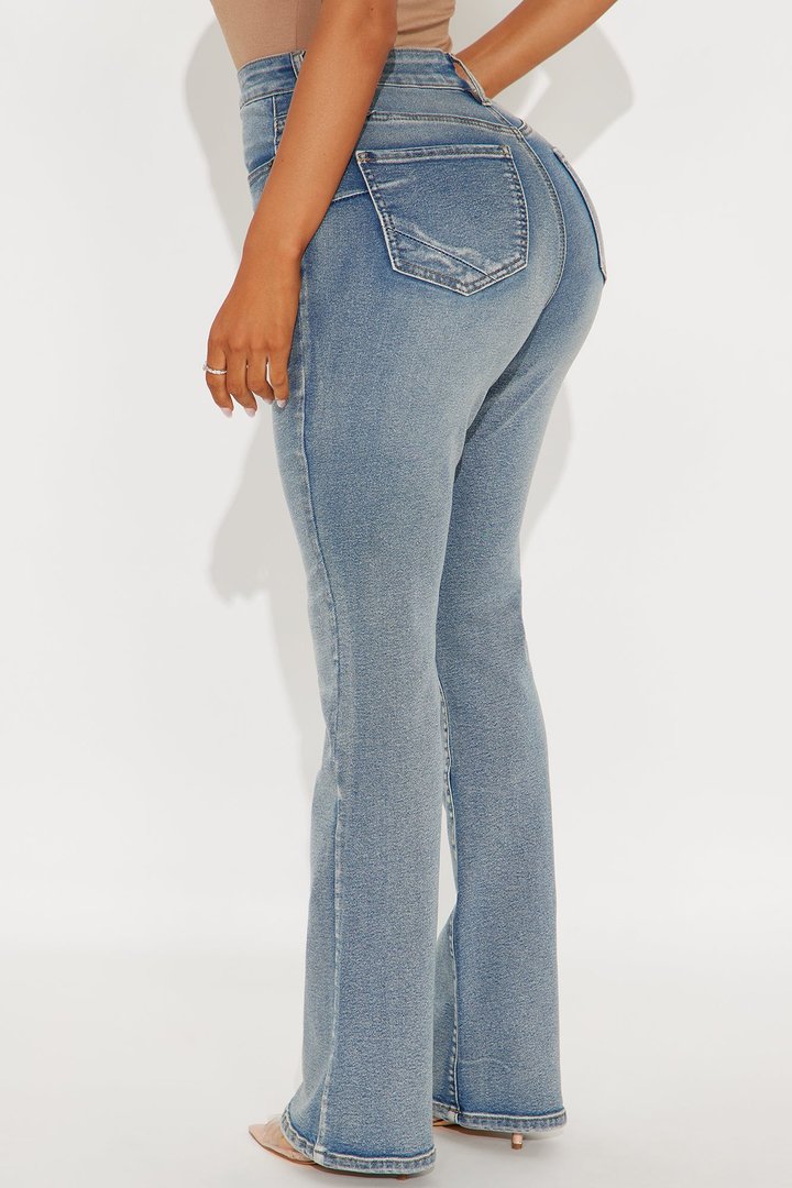 Petite Gemma Sculpting Stretch Bootcut Jeans - Vintage Wash