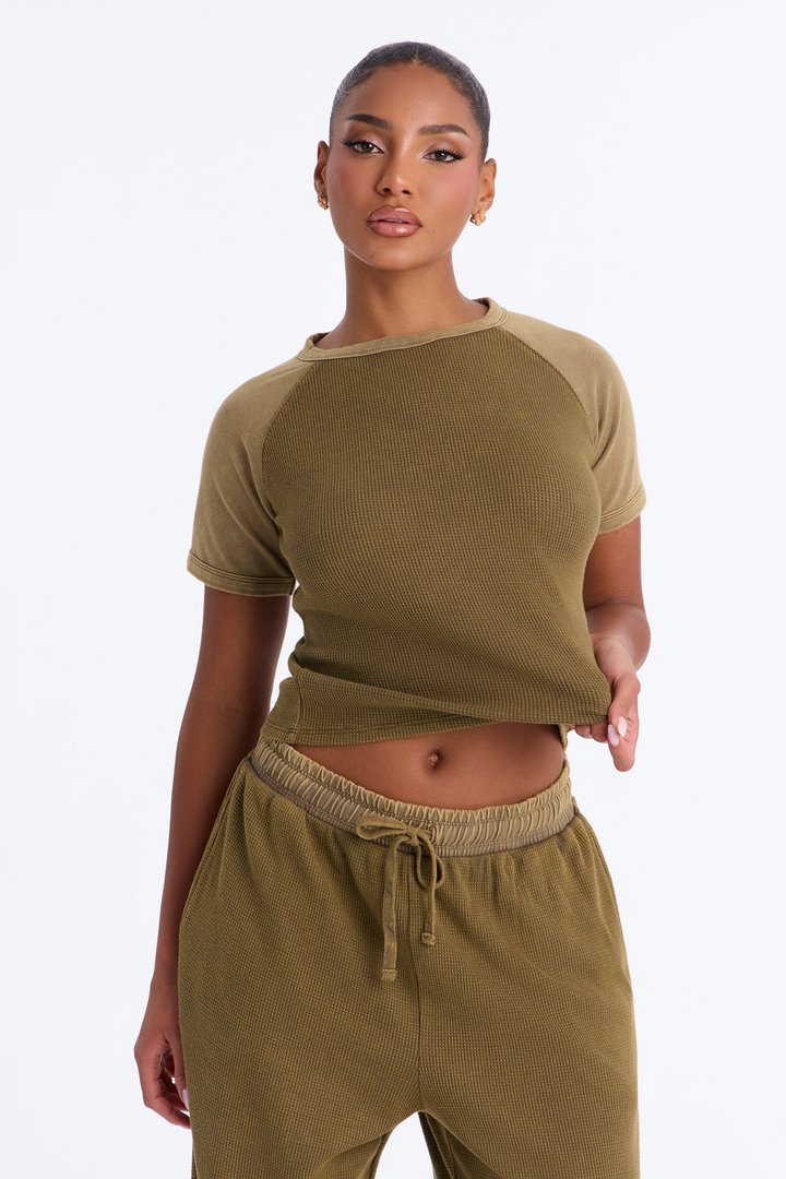 My Calm State Thermal Pant Set - Olive