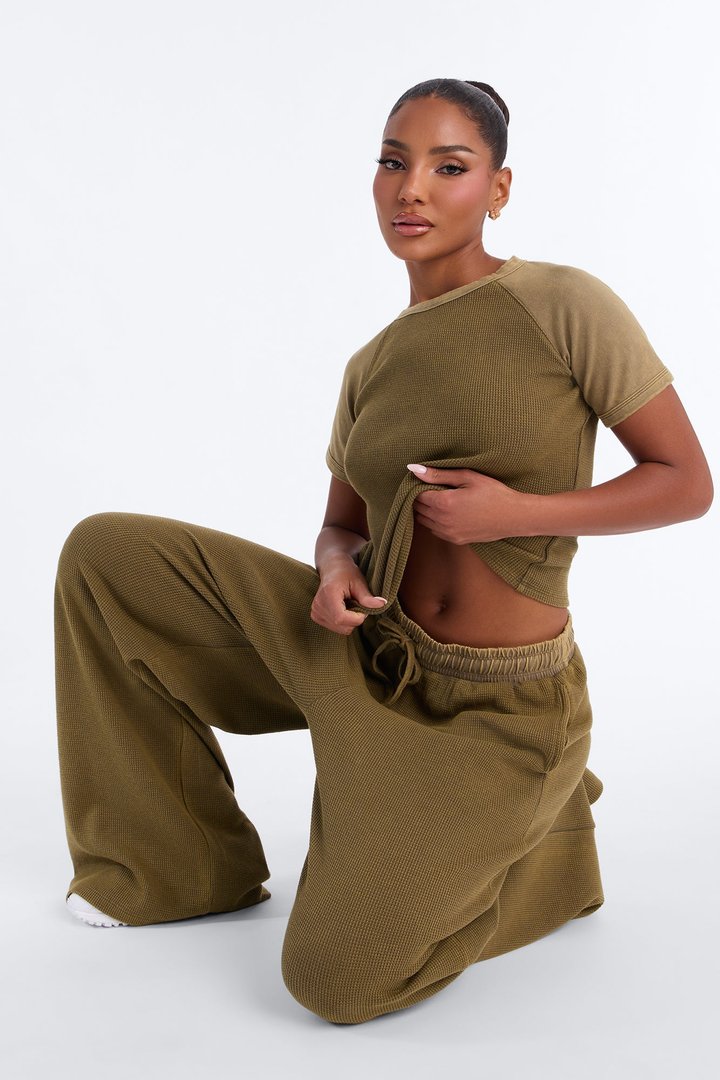 My Calm State Thermal Pant Set - Olive