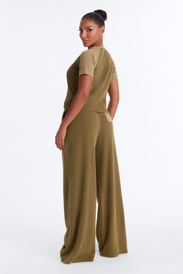 My Calm State Thermal Pant Set - Olive