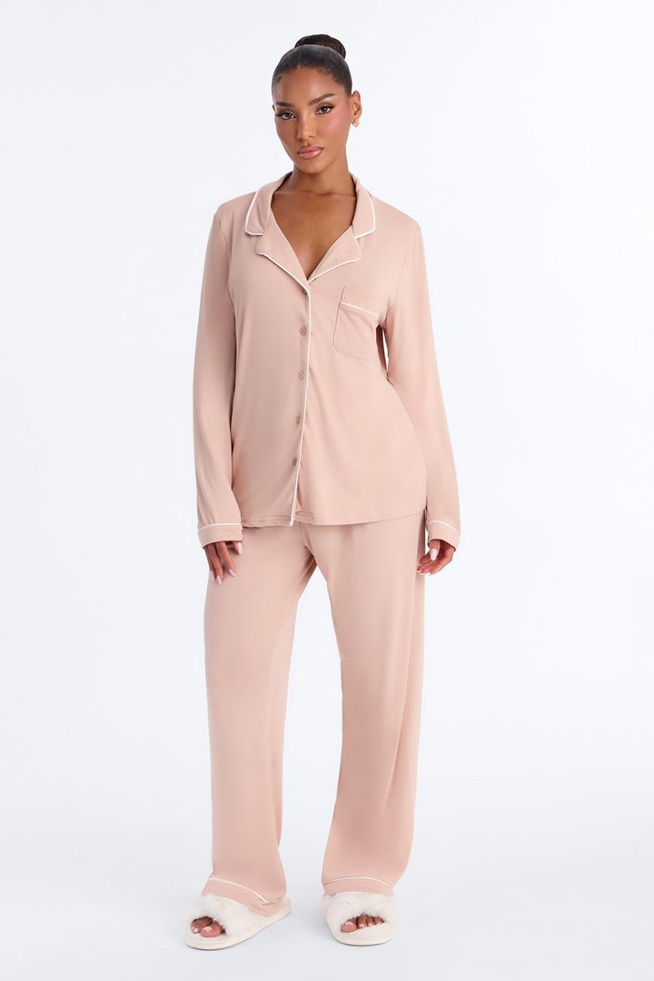 In The Morning PJ Pant Set - Mocha