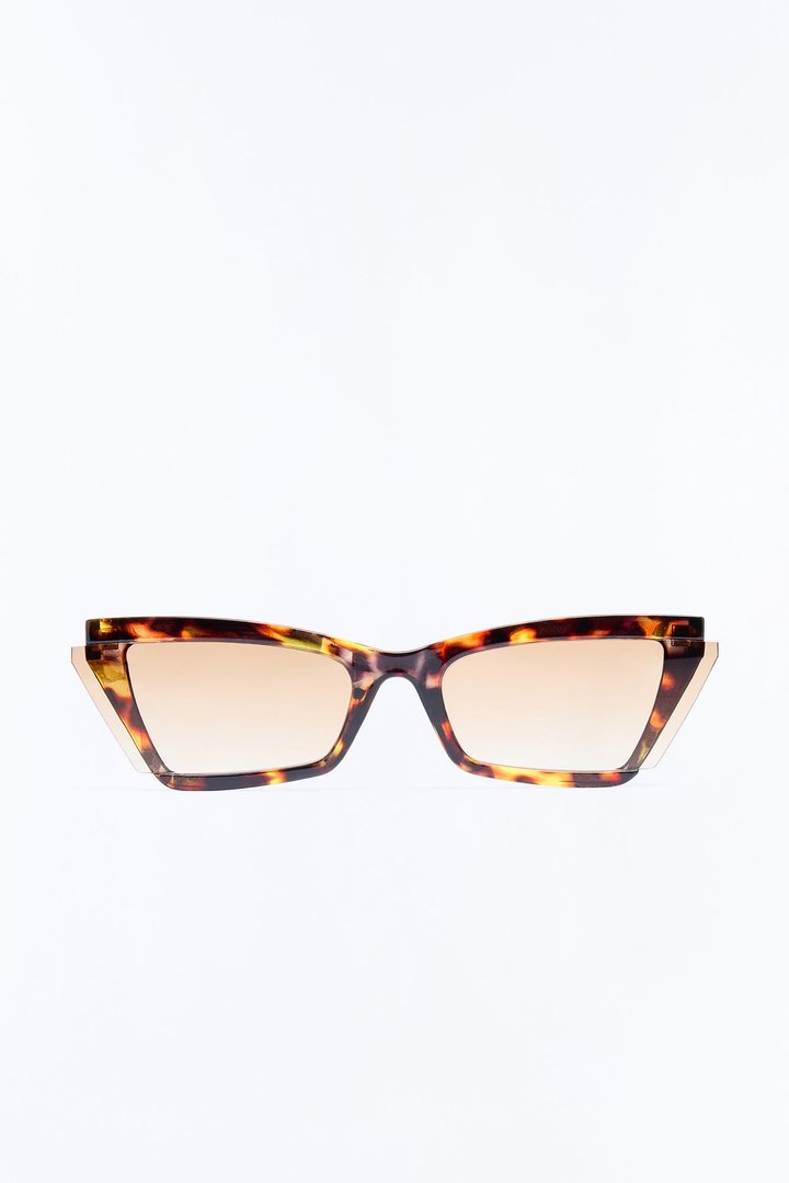Lightly Layered Sunglasses - Tortoise