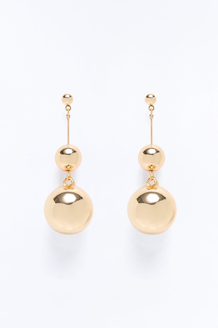 Only Me And You Drop Earrings - Gold