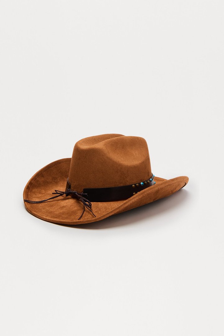 Lost In Wanderlust Cowboy Hat - Brown