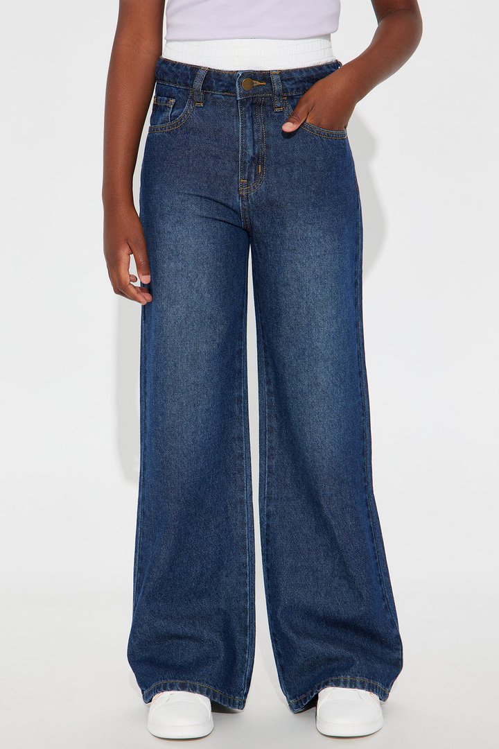 Mini Darla Straight Leg Jeans - Dark Wash