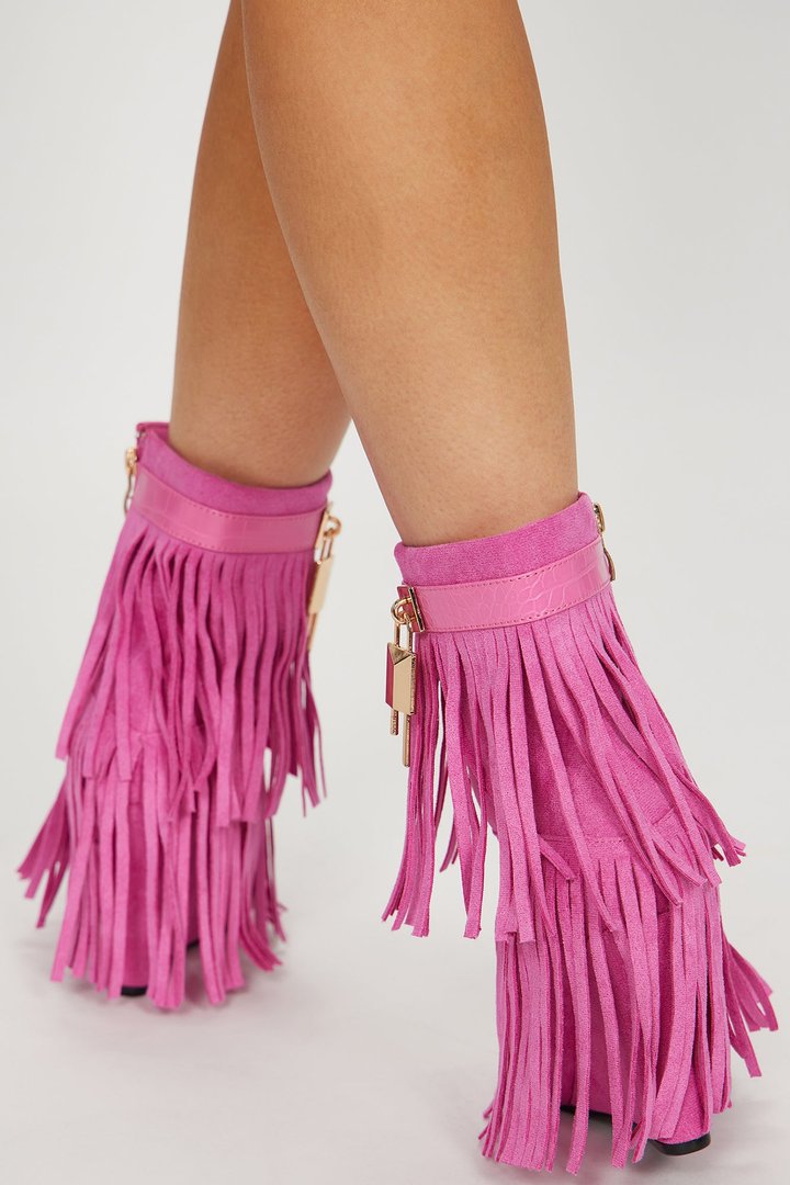 New Girl On Da Block Flat Sandals - Pink