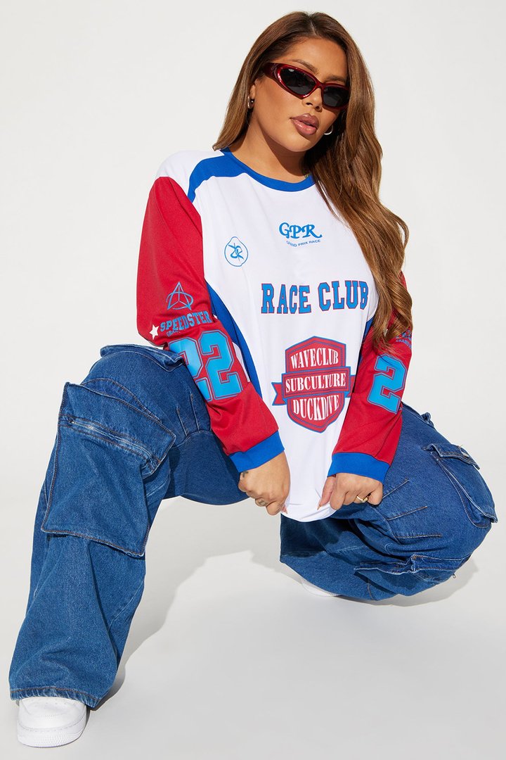 Hot Shot Race Club Jersey Tee - White/combo