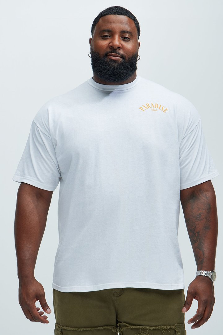 Paradise Island Short Sleeve Tee - White