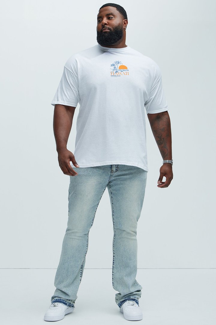 Cornell Stacked Skinny Flare Jeans - Light Wash
