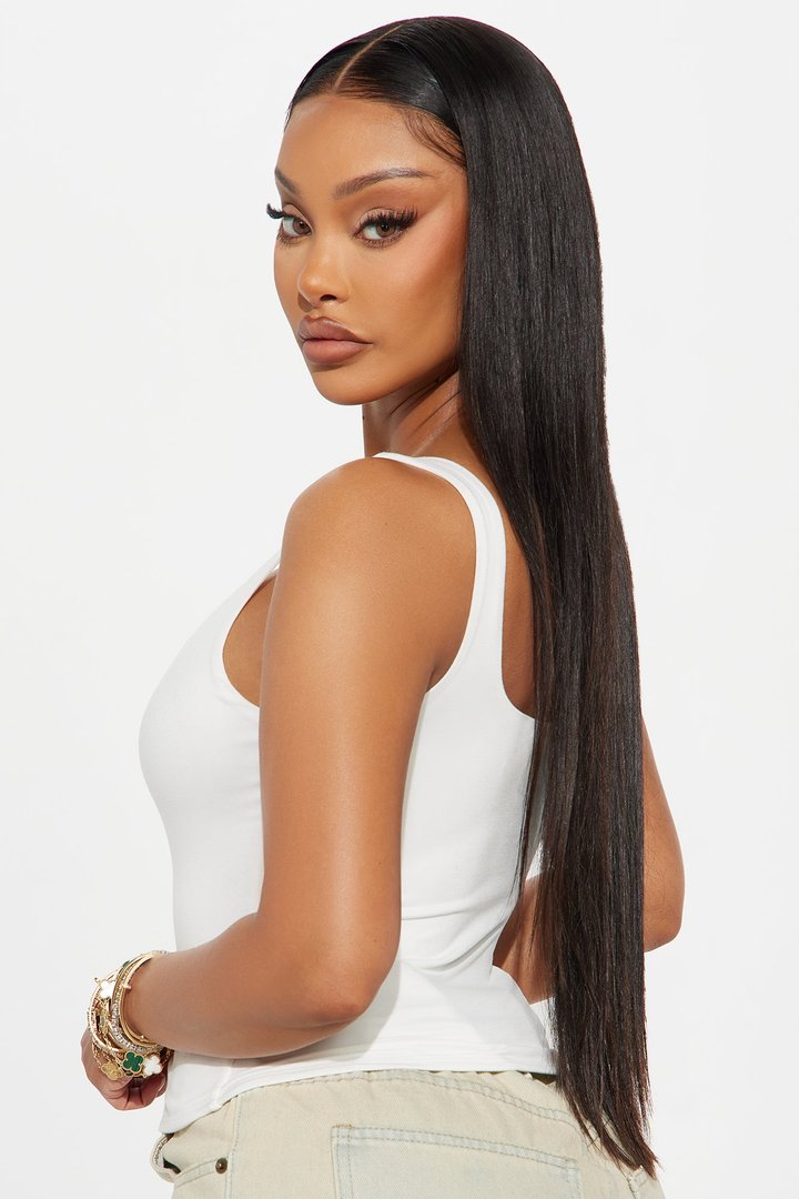 Quinn Double Lined Tank Top - Off White