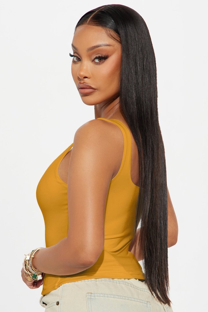 Quinn Double Lined Tank Top - Honey