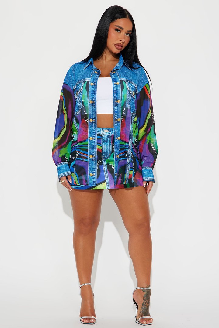 Colorful Journey Skirt Set - Multi Color