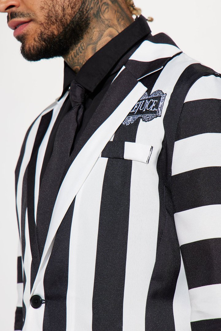 Bettlejuice 3 Piece Cosplay Suit - Black/White