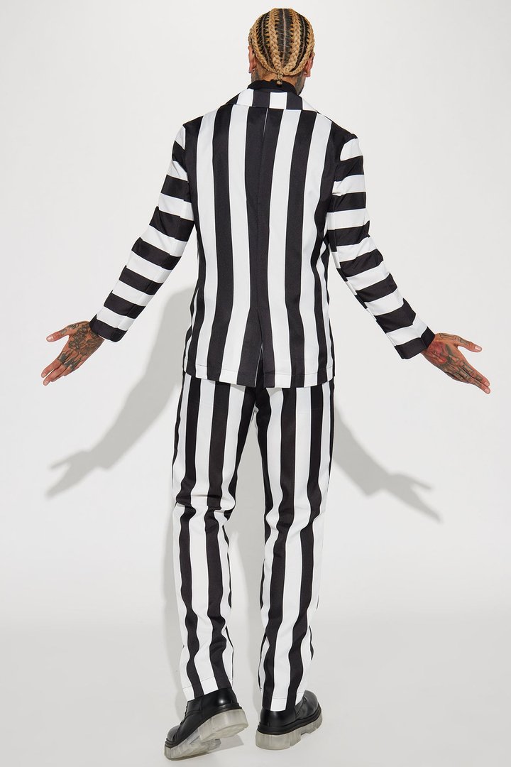 Bettlejuice 3 Piece Cosplay Suit - Black/White