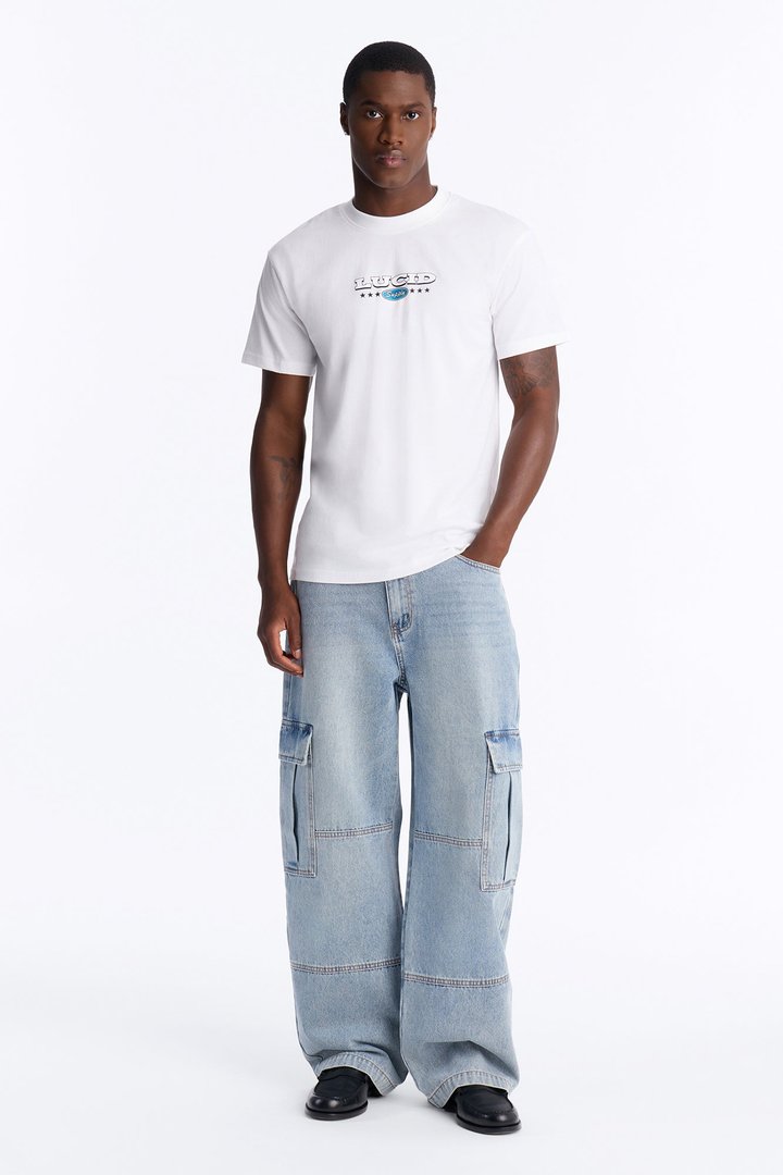 Lucid Supply Cans Oversized Short Sleeve Tee - White
