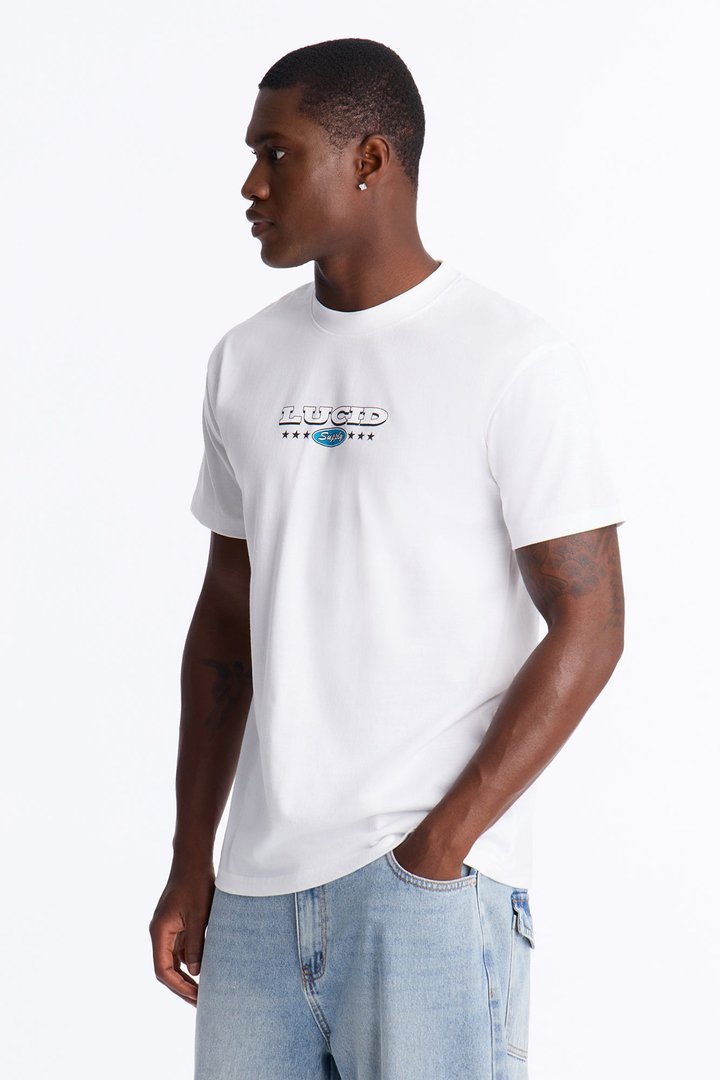 Lucid Supply Cans Oversized Short Sleeve Tee - White