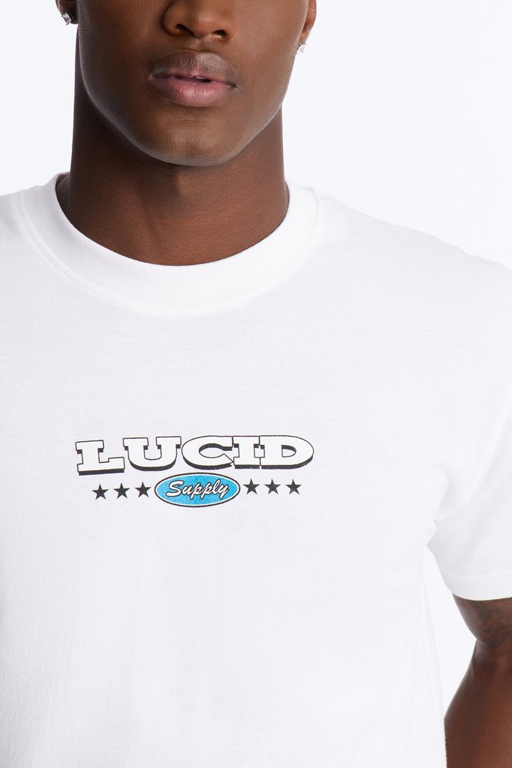 Lucid Supply Cans Oversized Short Sleeve Tee - White