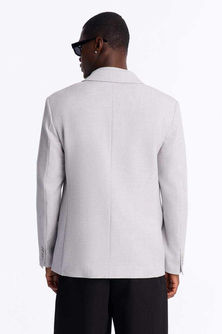 Sorrento Single Breasted Blazer - Light Grey