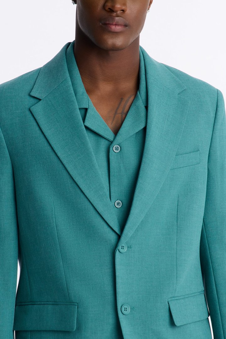 Sorrento Single Breasted Blazer - Teal