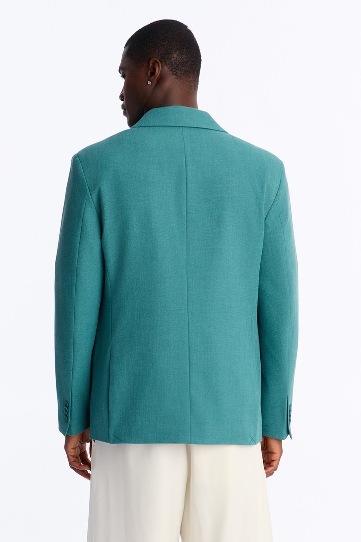 Sorrento Single Breasted Blazer - Teal