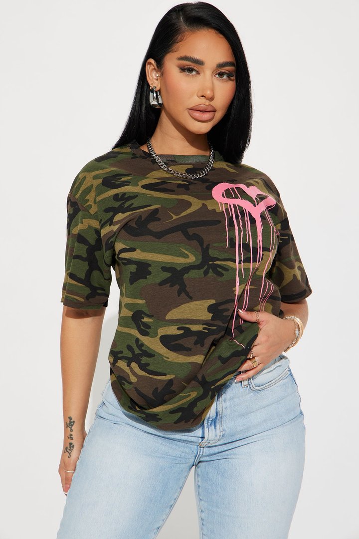 Love Runs Deep Camo Tshirt - Camouflage