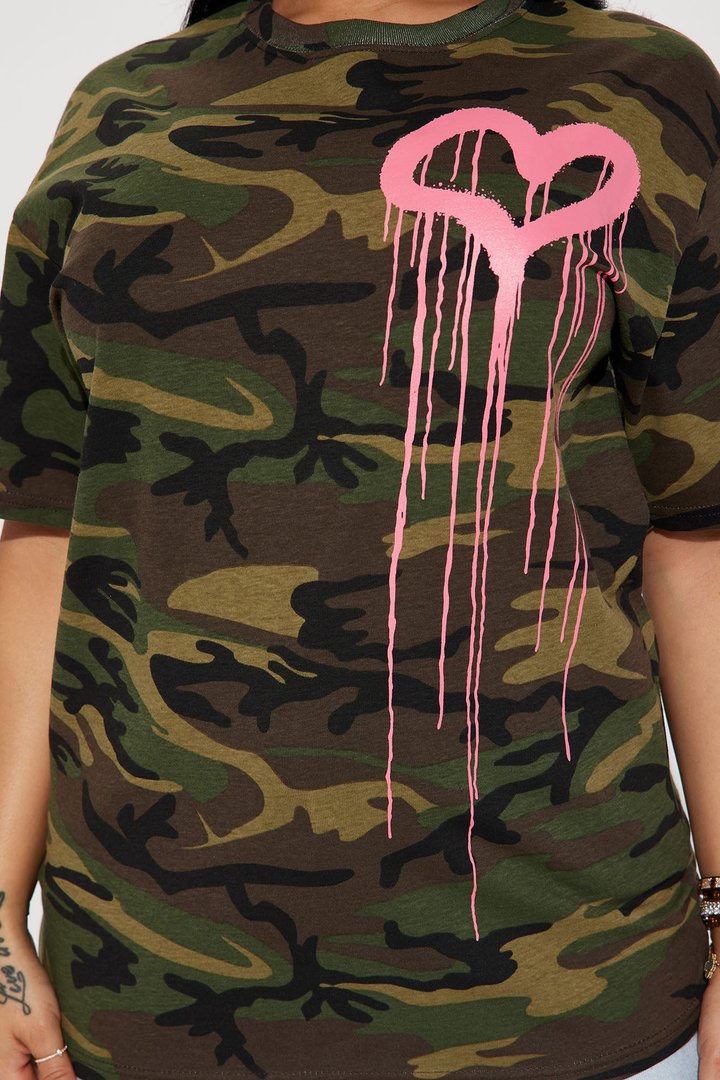 Love Runs Deep Camo Tshirt - Camouflage
