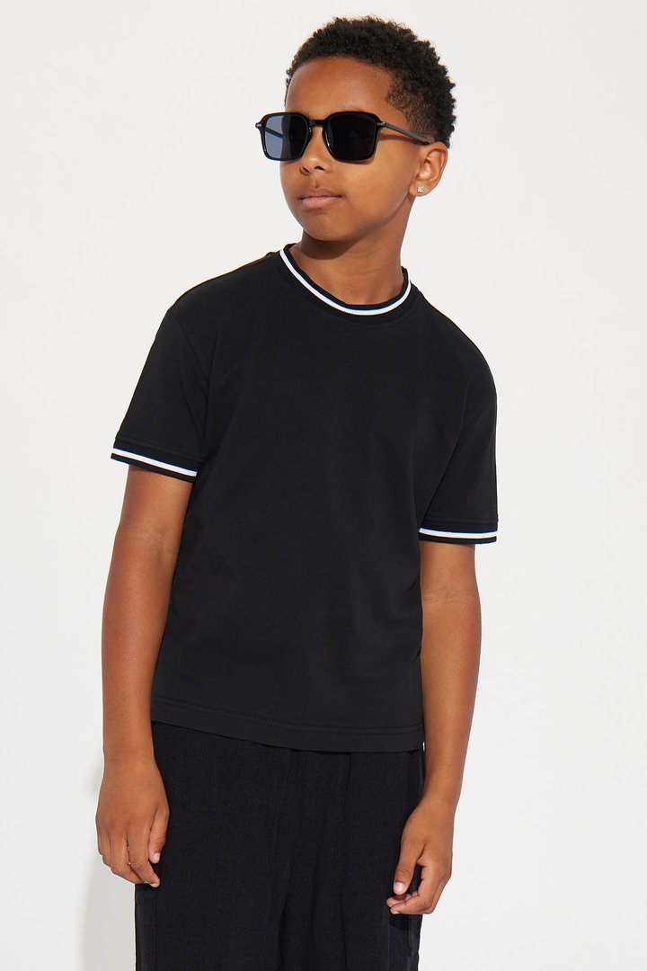 Mini Jaxon Short Sleeve Tee - Black