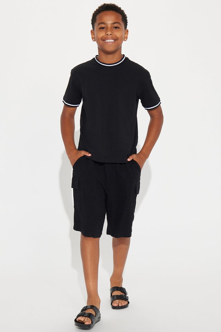 Mini Jaxon Short Sleeve Tee - Black