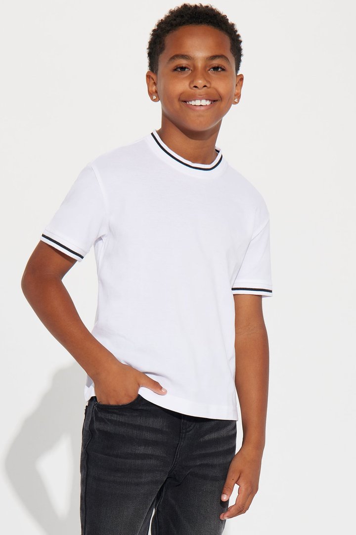 Mini Jaxon Short Sleeve Tee - White