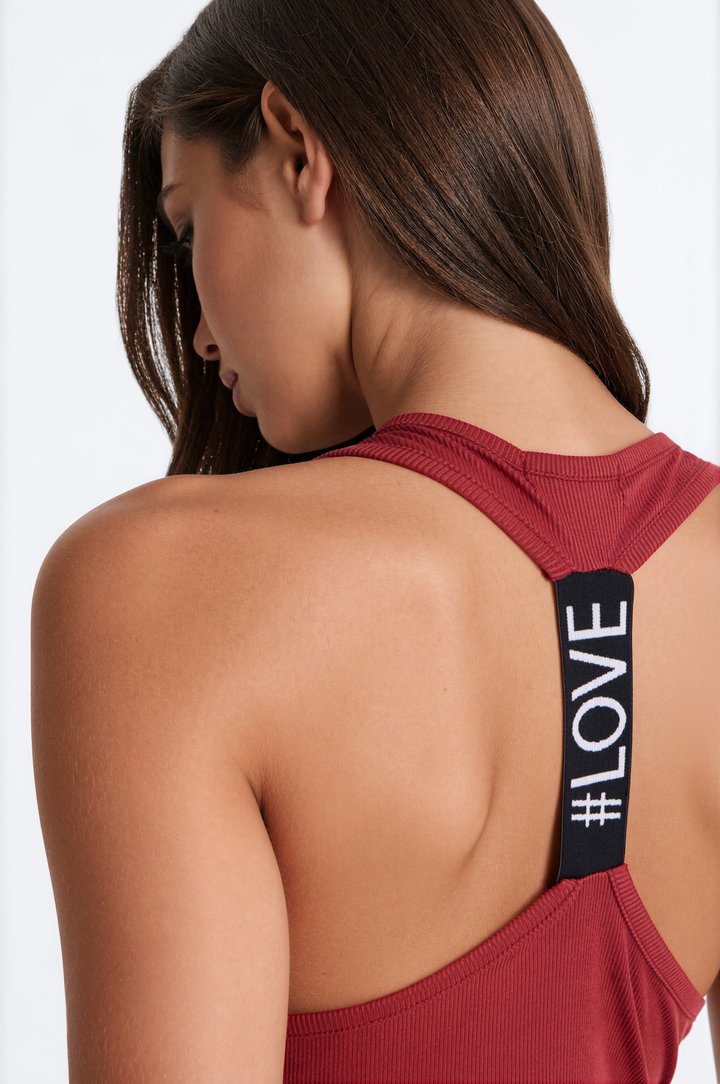 My Best Nights Racerback PJ Sleep Dress - Burgundy