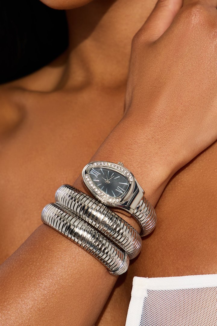 Not So Sneaky Watch - Silver/Black