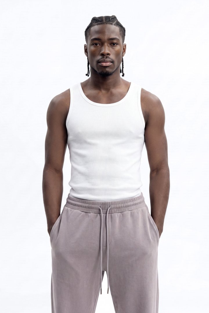 Soft Touch Washed Interlock Relaxed Jogger - Grey