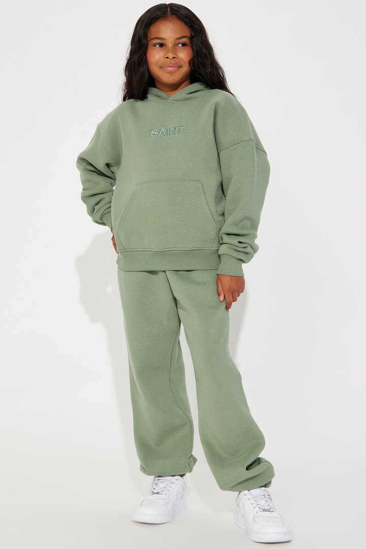Mini Saint Sweatpant Set - Sage
