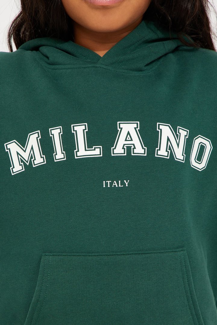 Mini Milano Sweatpant Set - Hunter