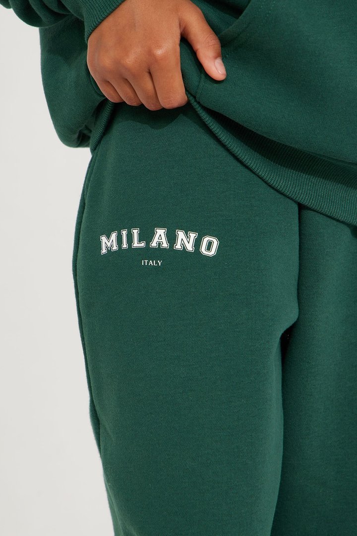 Mini Milano Sweatpant Set - Hunter