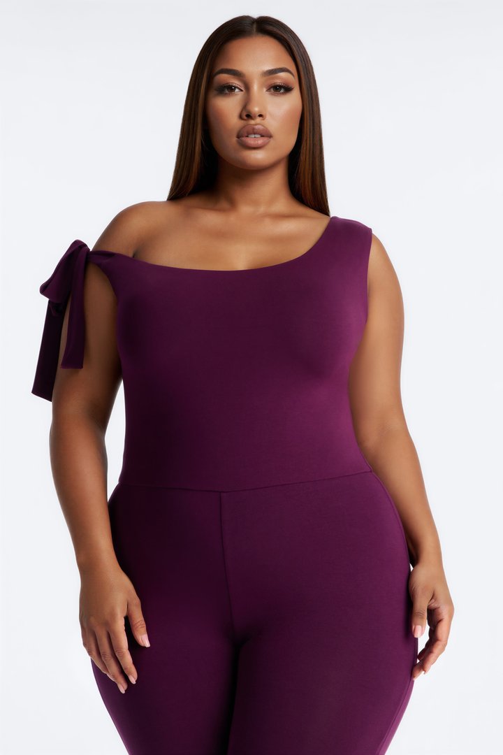 Sweet Like Candy Skinny Leg Jumpsuit - Plum