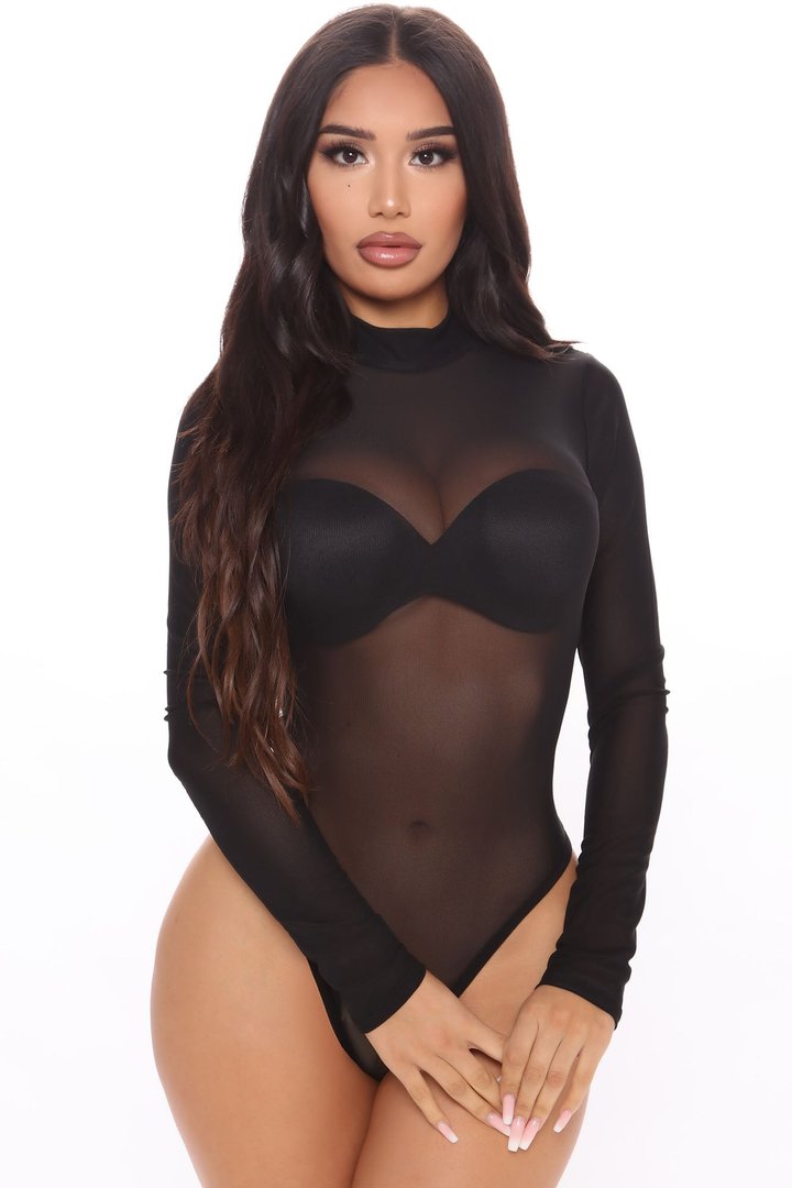 Marley Mesh Bodysuit - Black