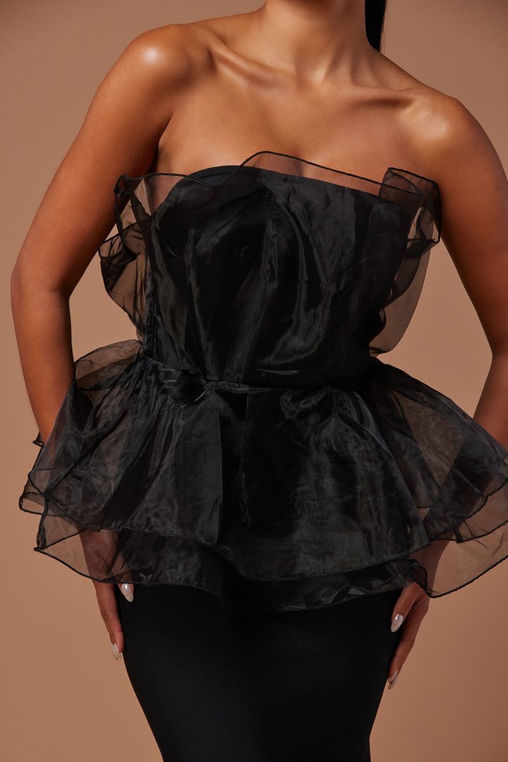 Mara Bandage Gown - Black