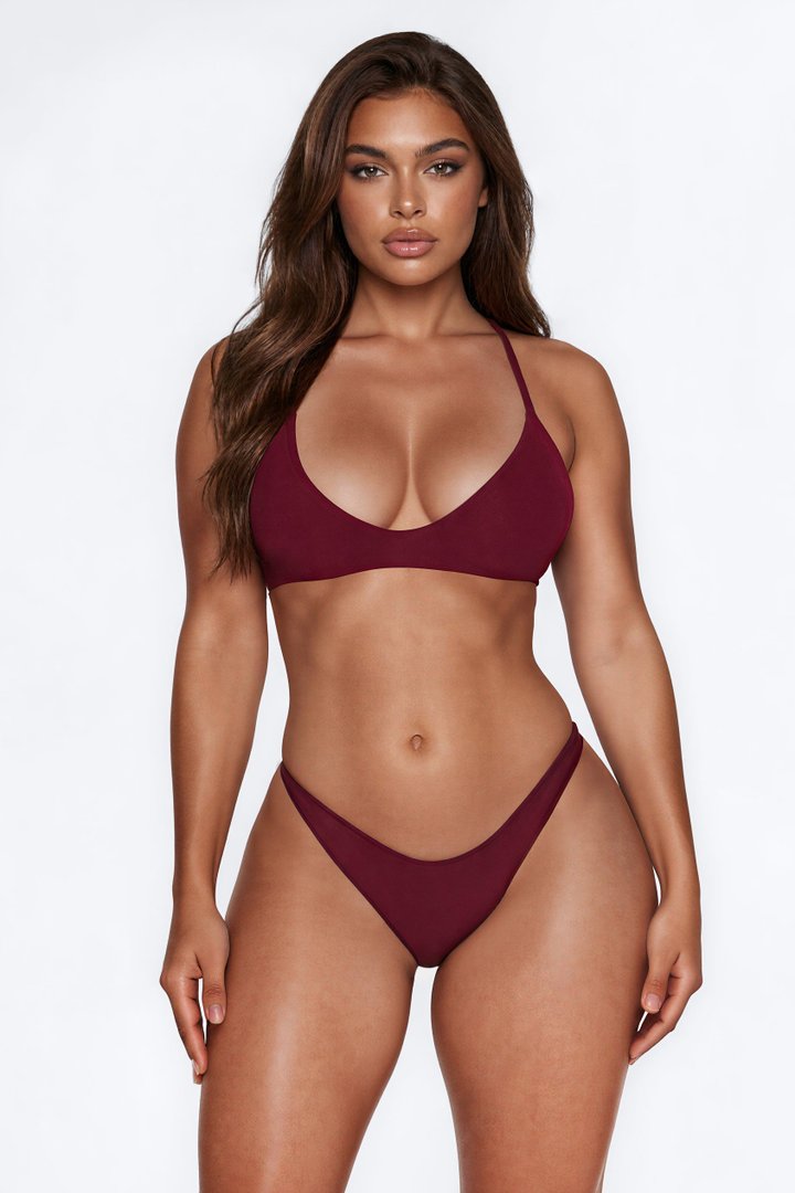 Let Me Live Wireless Bra - Wine