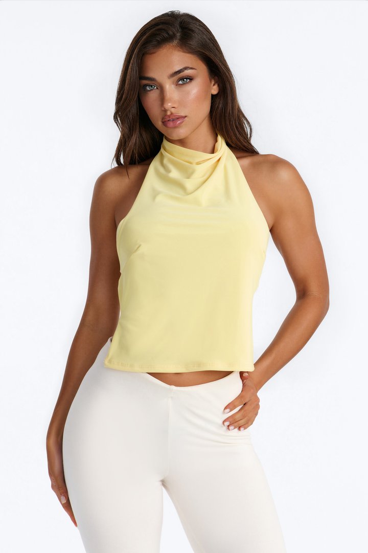 Adriana Backless Top - Butter Yellow