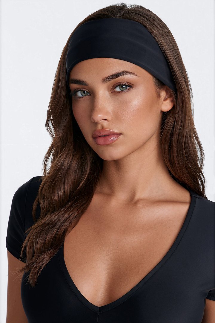 Mia Plunge Neck 2 piece Capri Jumpsuit - Black