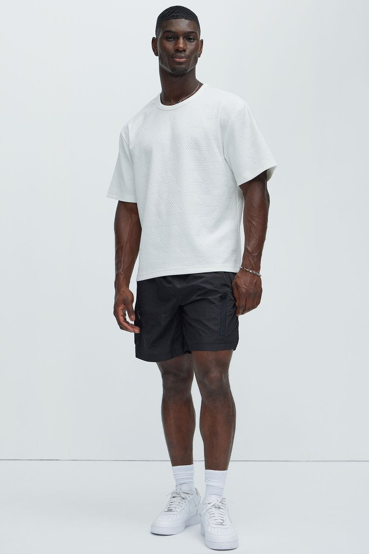 Miles Zip Up Lounge Shorts - Black