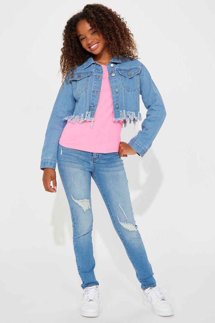 Mini Living Life Stretch Skinny Jeans - Blue Wash