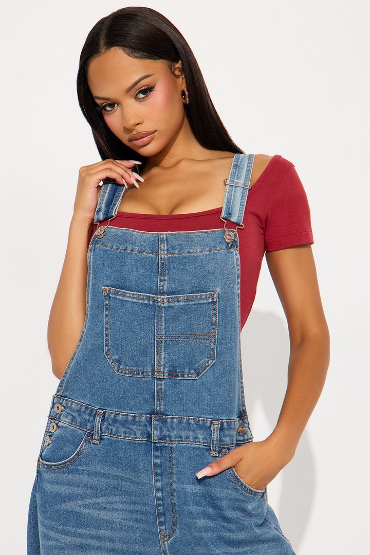 Southern CharmerS Denim Overalls - Dark Wash