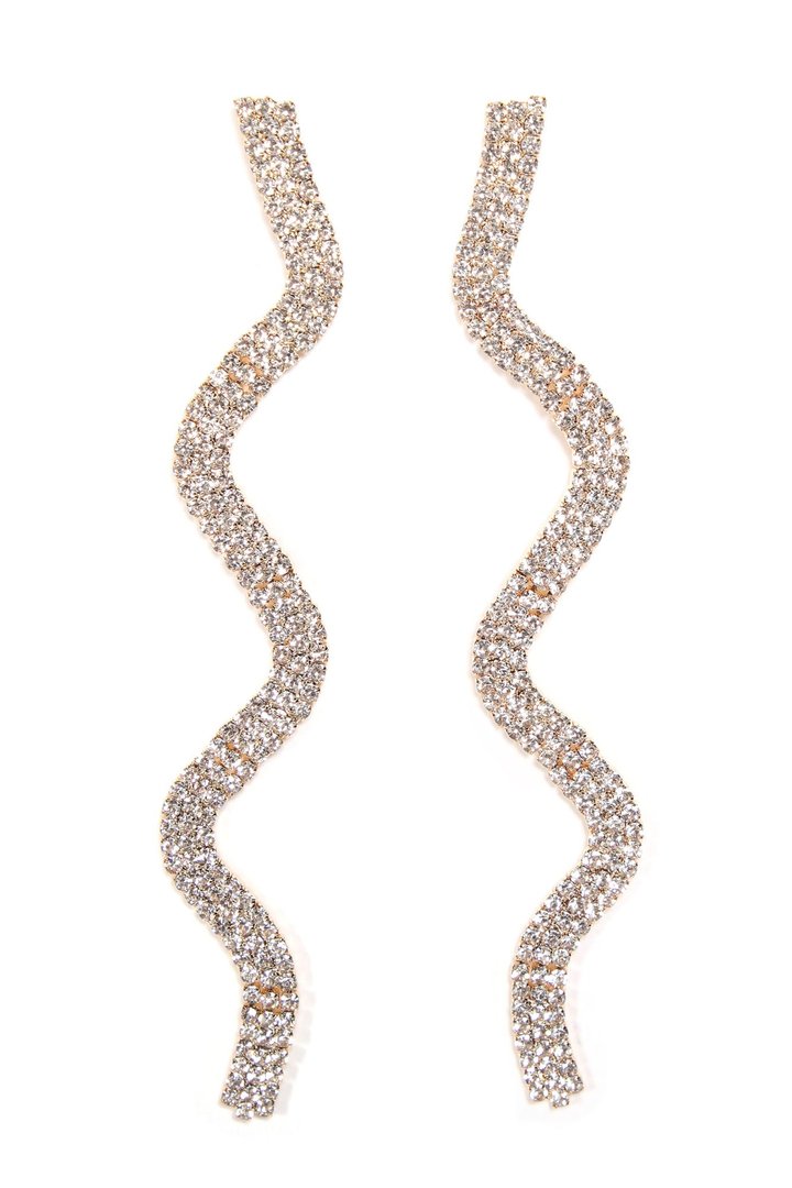 After Party Vibes Earrings - Gold