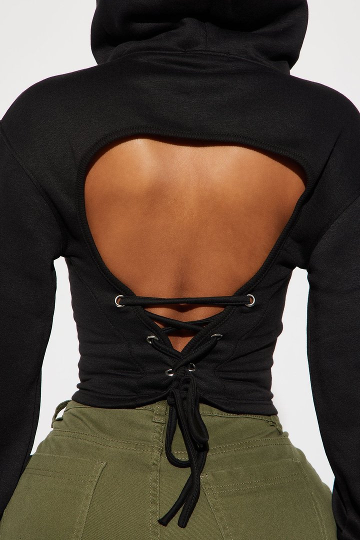 Strap Me Up Lounge Hoodie - Black